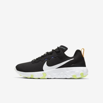 Nike Renew Element 55 - Nagyobb Gyerek Utcai Cipő - Fekete/Narancssárga/Fehér